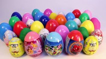 SURPRISE EGGS DISNEY PRINCESS FROZEN MICKEY MOUSE PEPPA PIG SPIDERMAN BARBIE PLAYDOH EGGS