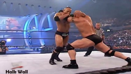 The Rock vs Goldberg - Backlash 2003 Highlights HD