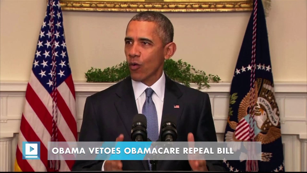 Obama vetoes Obamacare repeal bill
