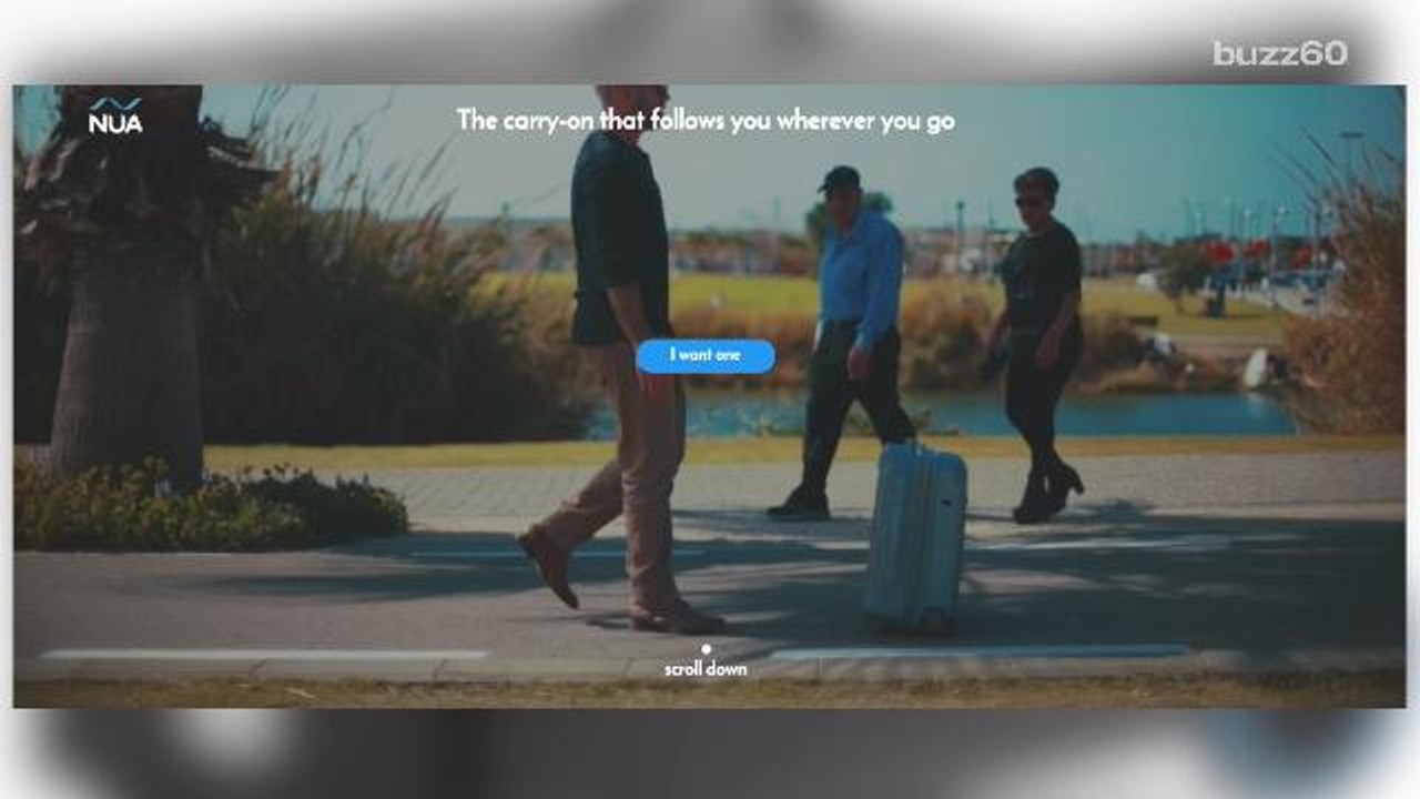 Luggage that follows you around video Dailymotion