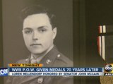 WWII POW given medals 70 years later