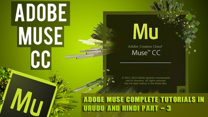 Adobe muse complete tutorial in urdu/hindi part 3