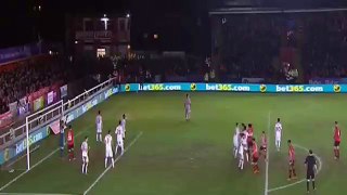 Lee Holmes Amazing Corner Kick Goal - Exeter City vs Liverpool 2-1 FA Cup 2016