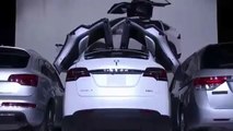 Tesla Model X - Falcon Wing Doors Demo 2016