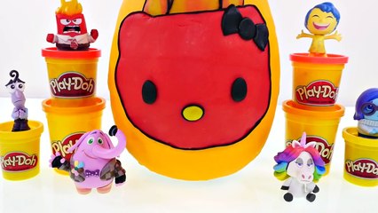 Play Doh Inside Out Inspired Hello Kitty Anger Giant Surprise Egg! Play-Doh Toys by DCTC