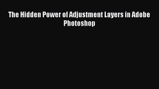 The Hidden Power of Adjustment Layers in Adobe Photoshop [PDF Download] The Hidden Power of