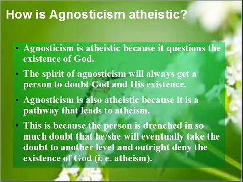 Agnosticism Exposed