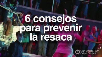 6 consejos para prevenir la resaca
