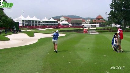 Video herunterladen: Shock! Golf Star Shanshan Feng Hits Shot Fat 2015 Sime Darby LPGA