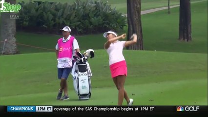 Beautiful Golfer Alison Lees Ugly Chunk at 2015 Sime Darby LPGA