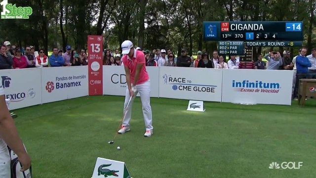 Carlota Ciganda Golf Swing Slow Motion 2015 Lorena Ochoa LPGA Tour