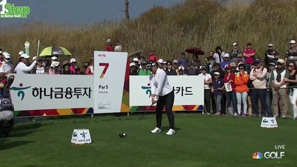 윤 지 조 최고의 샷을 2015 하나은행 LPGA투어 토너먼트