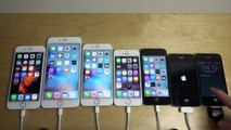 iPhone 6S vs. 6 Plus vs. 6 vs. 5S vs. 5 vs. 4S vs. 4 - Speed Test!