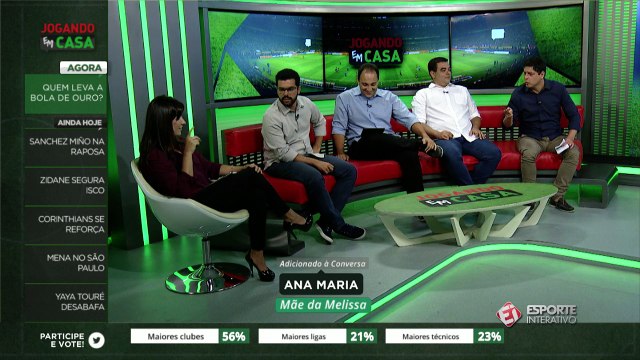 Mãe de Melissa Garcia ao vivo no Jogando em Casa