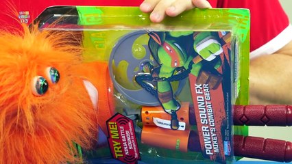 TEENAGE MUTANT NINJA TURTLES Mikey Combat Gear Toy Dress up Power Sound Fx Playset for Kids