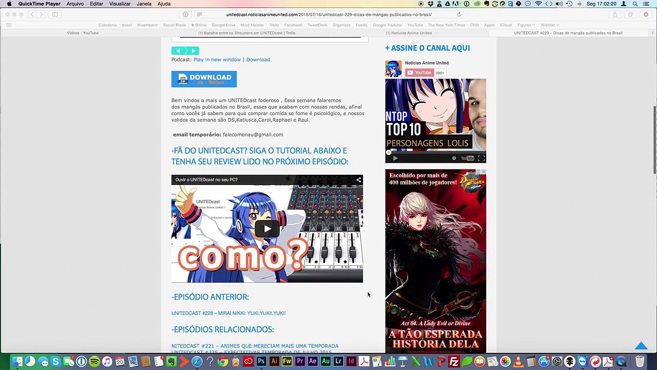 Mangás Publicados no Brasil e Anime Friends 2015