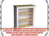 100% Solid Wood Bookcase 3ft x 30 White Painted