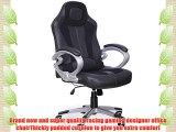 tinkertonk Extra Comfort Executive Racing Style Chair Luxury Office High Back in Blue 360 Degree