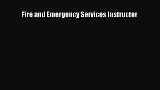 [PDF Download] Fire and Emergency Services Instructor [Read] Full Ebook