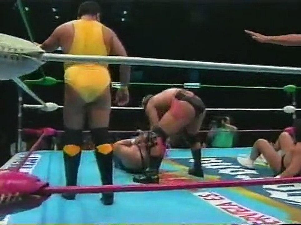 El Hijo Del Santo, Scorpio Jr and Bestia Salvaje vs El Dandy Negro Casas Hector Garza