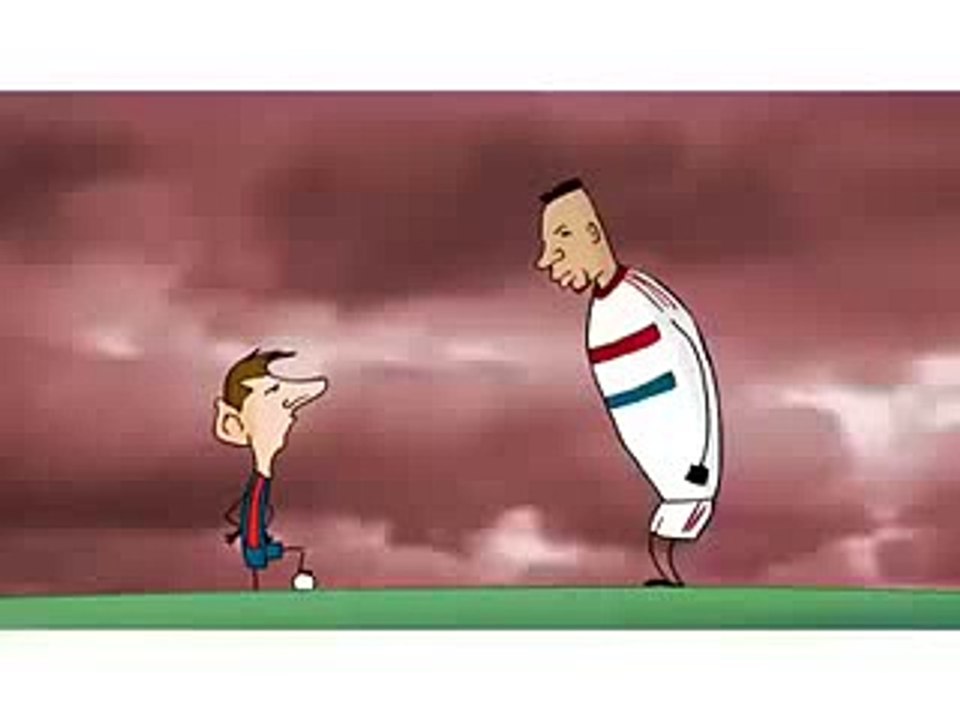 Messi Vs Boateng  - Funny Cartoon