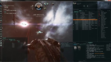My friend playing EVE online!