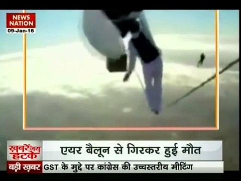 French daredevil is killed after falling 100ft from hot air balloon