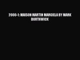 2000-1: MAISON MARTIN MARGIELA BY MARK BORTHWICK [PDF Download] 2000-1: MAISON MARTIN MARGIELA