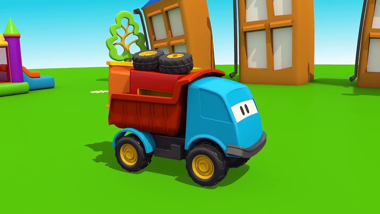 Kids 3D Construction crtns for Children 13: Leo builds a CRANE 아이들은 크레인을 구축 vidéo