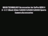 BAXIA TECHNOLOGY Accessories for GoPro HERO 4 3  3 2 1 Black Silver SJ4000 SJ5000 SJ6000 Sports