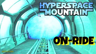Hyperspace Mountain With Stars And Safety Video On-ride Front Seat (HD POV) Disneyland California