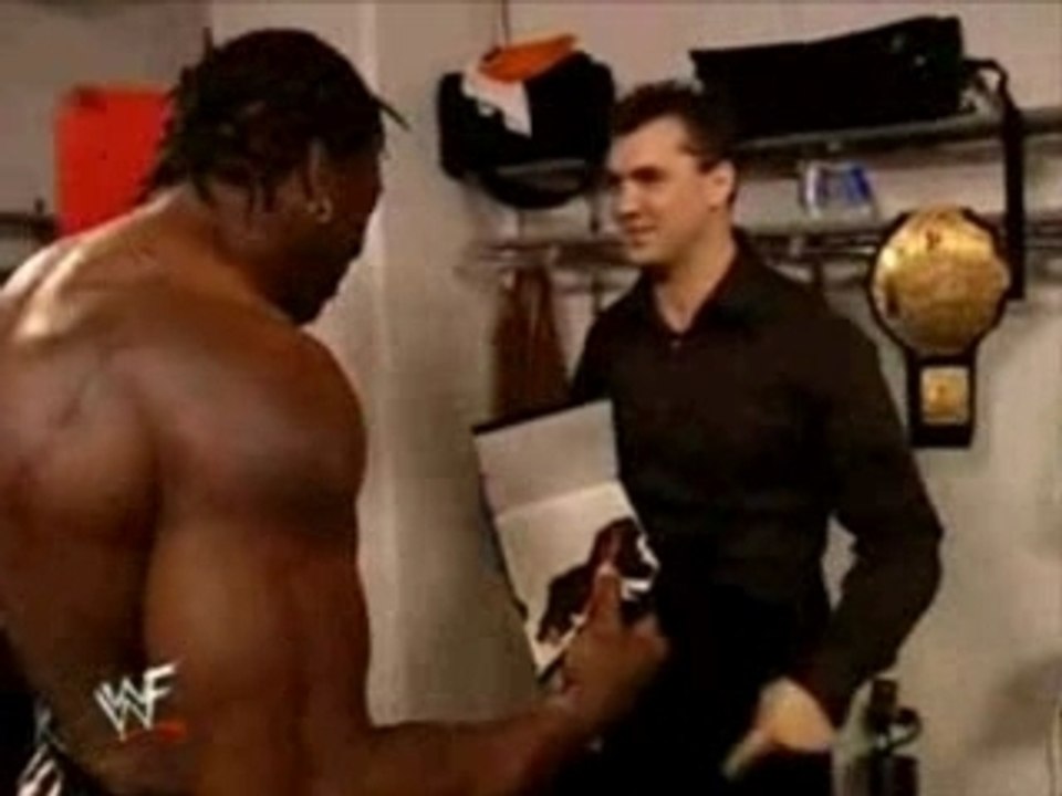 Booker t and shane backstage