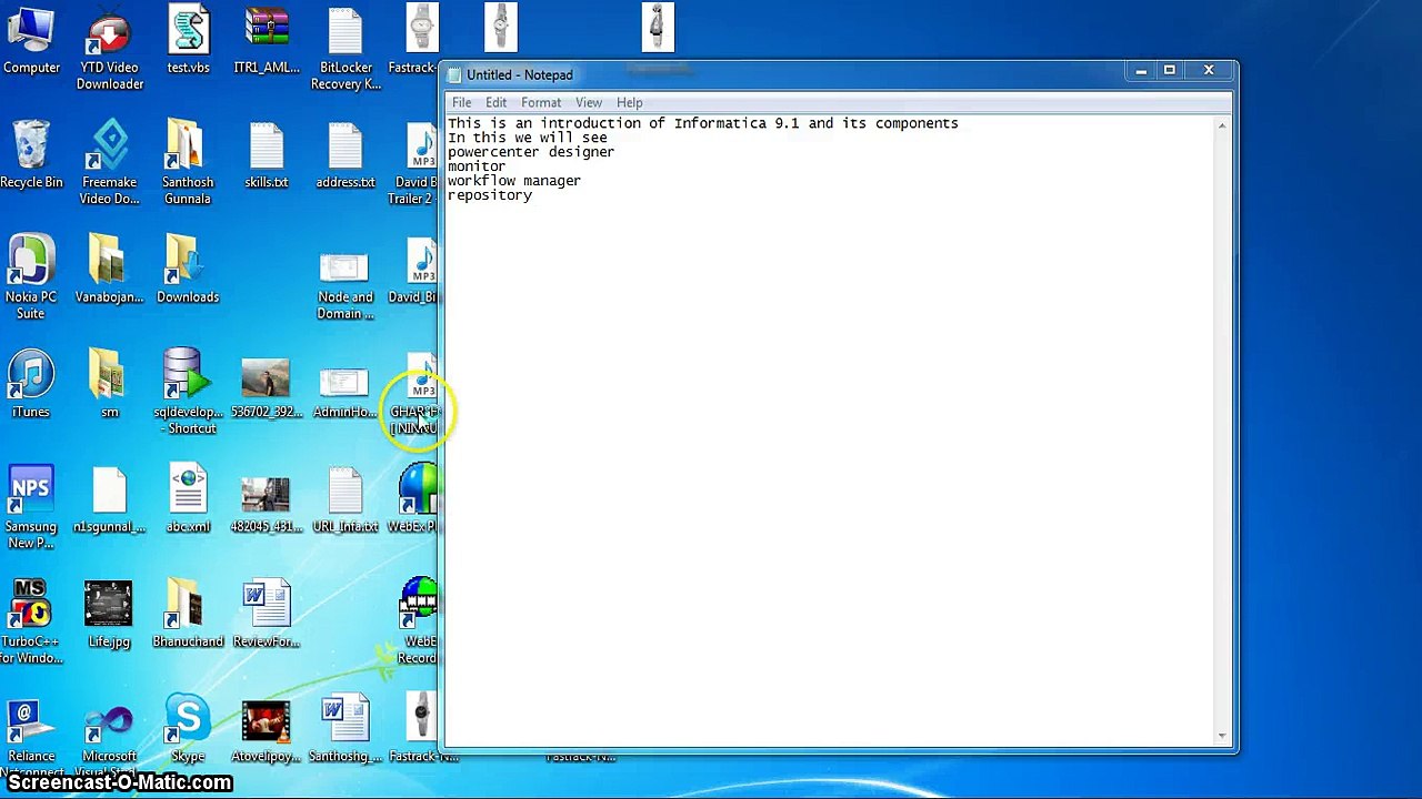 Informatica 9.0.1 Tool Introduction