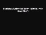 L'Italiano All'Universita: Libro   CD Audio 2   CD (Level B1-B2) [Download] Online