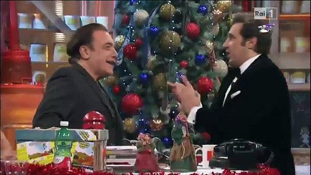 Flavio Insinna e Nino Frassica. Gag ad Affari Tuoi Speciale Lotteria