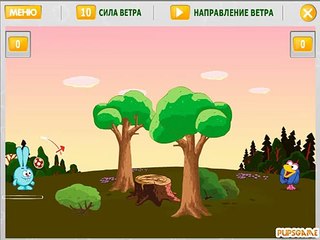 Смешарики игра - Игра Бросайка. Игры и мультики для детей