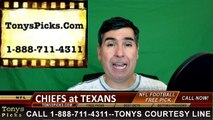 NFL Free Pick Houston Texans vs. Kansas City Chiefs Prediction Odds Preview 1-9-2016