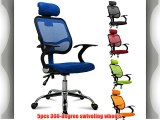 Outdoortips Adjustable Fabric Mesh Seat Backrest Executive Office Computer Desk Chair -3 Colors