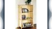 Premier Housewares Natural Wood 3-Tier Storage Shelving Unit - 120 x 73 x 35 cm
