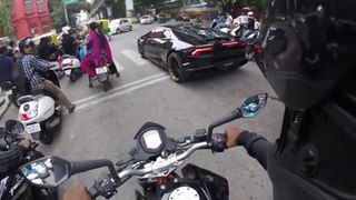 Lamborghini Huracan REACTIONS - INDIA (Bangalore)