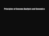 PDF Download Principles of Genome Analysis and Genomics PDF Online