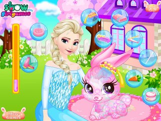 Frozen Elsa Pet Care - Disney princess Frozen Cartoot Game