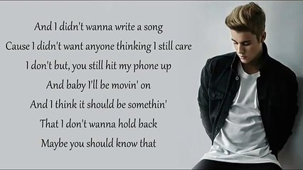 Justin Bieber-Love Yourself LYRICS