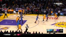 Kobe Bryant Passes To Roy Hibbert Between Kevin Durant's Legs
