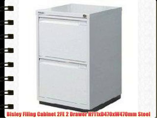 Bisley Filing Cabinet 2FE 2 Drawer H711xD470xW470mm Steel