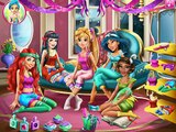 Disney Princesses Pyjama Party - Princess Rapunzel Snow White Ariel Jasmine Game - Children Cartoons