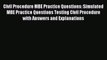 [PDF Download] Civil Procedure MBE Practice Questions: Simulated MBE Practice Questions Testing