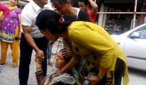 Woman unconscious During Earthquake زلزلے کے دوران عورت بے ہوش۔