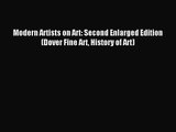 [PDF Download] Modern Artists on Art: Second Enlarged Edition (Dover Fine Art History of Art)