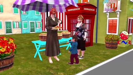 Finger Family Rhymes for Children Ice Cream Cartoons | The Muffin Man Hot Cross Buns Nurse
